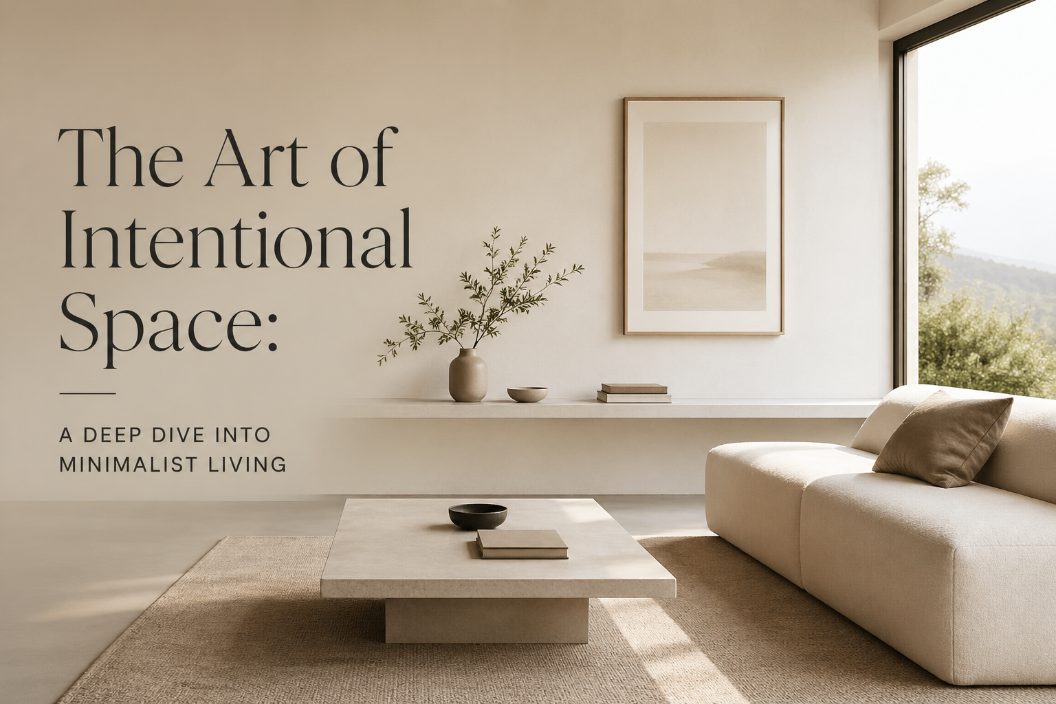 The Art of Intentional Space: A Deep Dive into Minimalist Living