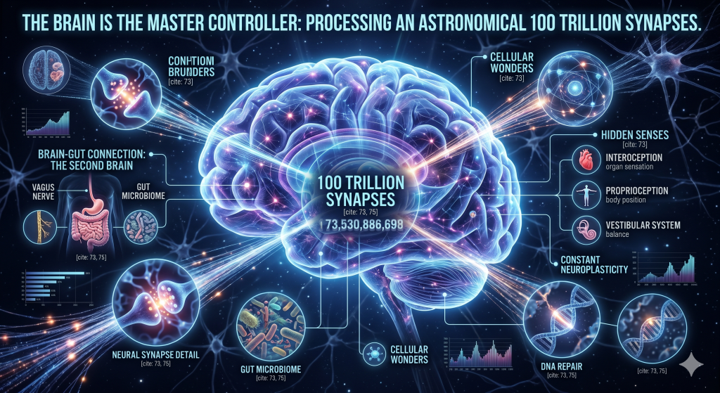 The brain is the master controller.