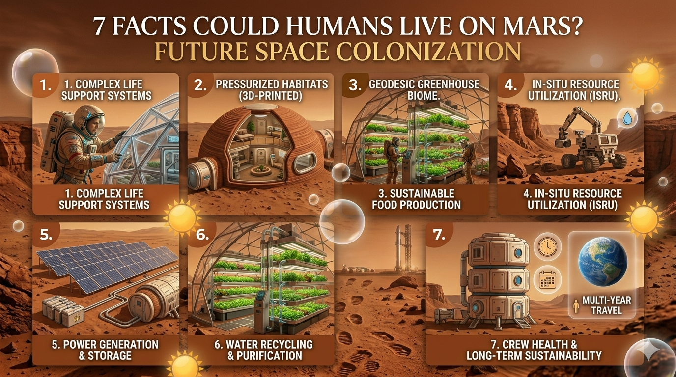 7 Facts Could Humans Live on Mars? Future Space Colonization
