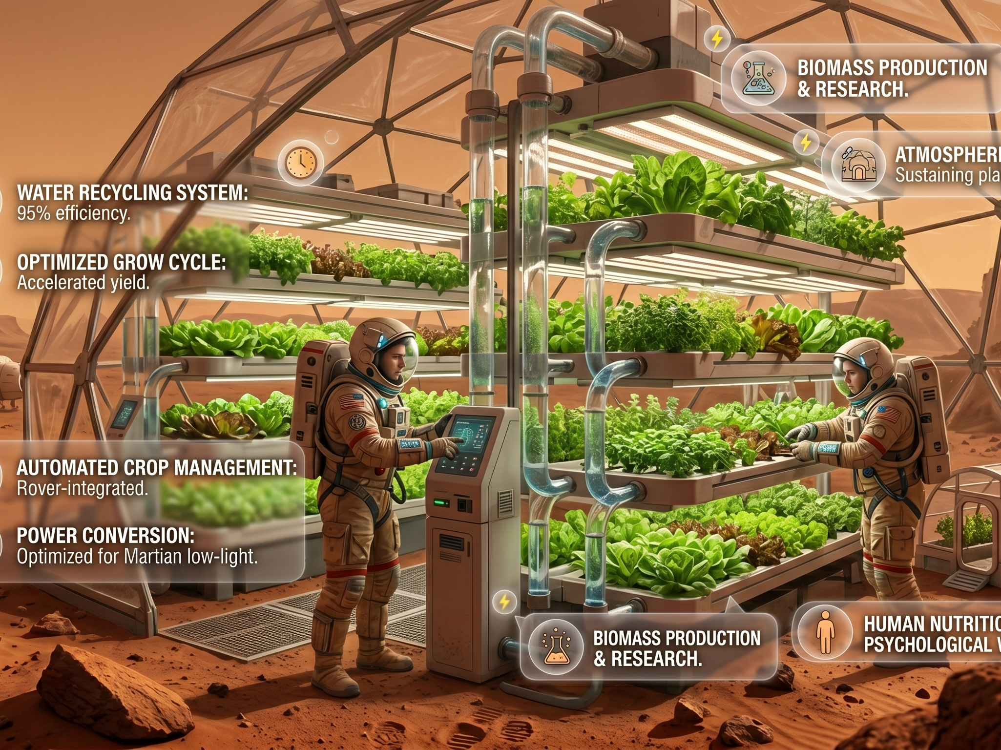 Understanding what do humans need to survive on Mars in future space missions