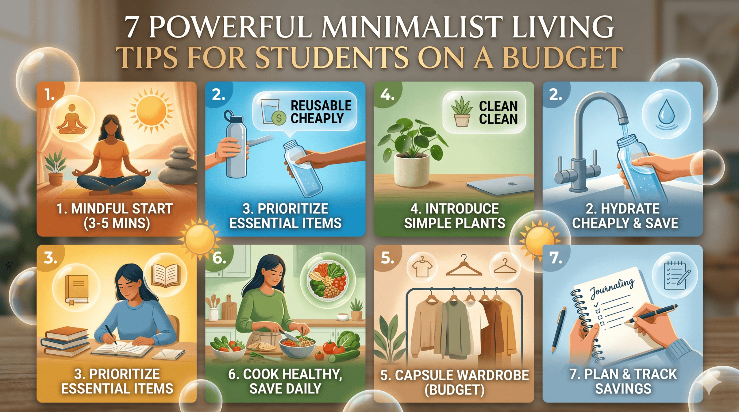 7 Powerful Minimalist Living Tips for Students on a Budget