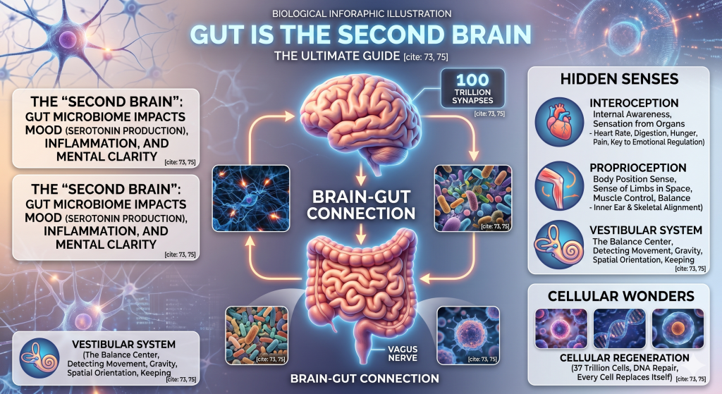 ALT Text: The gut is the Second Brain