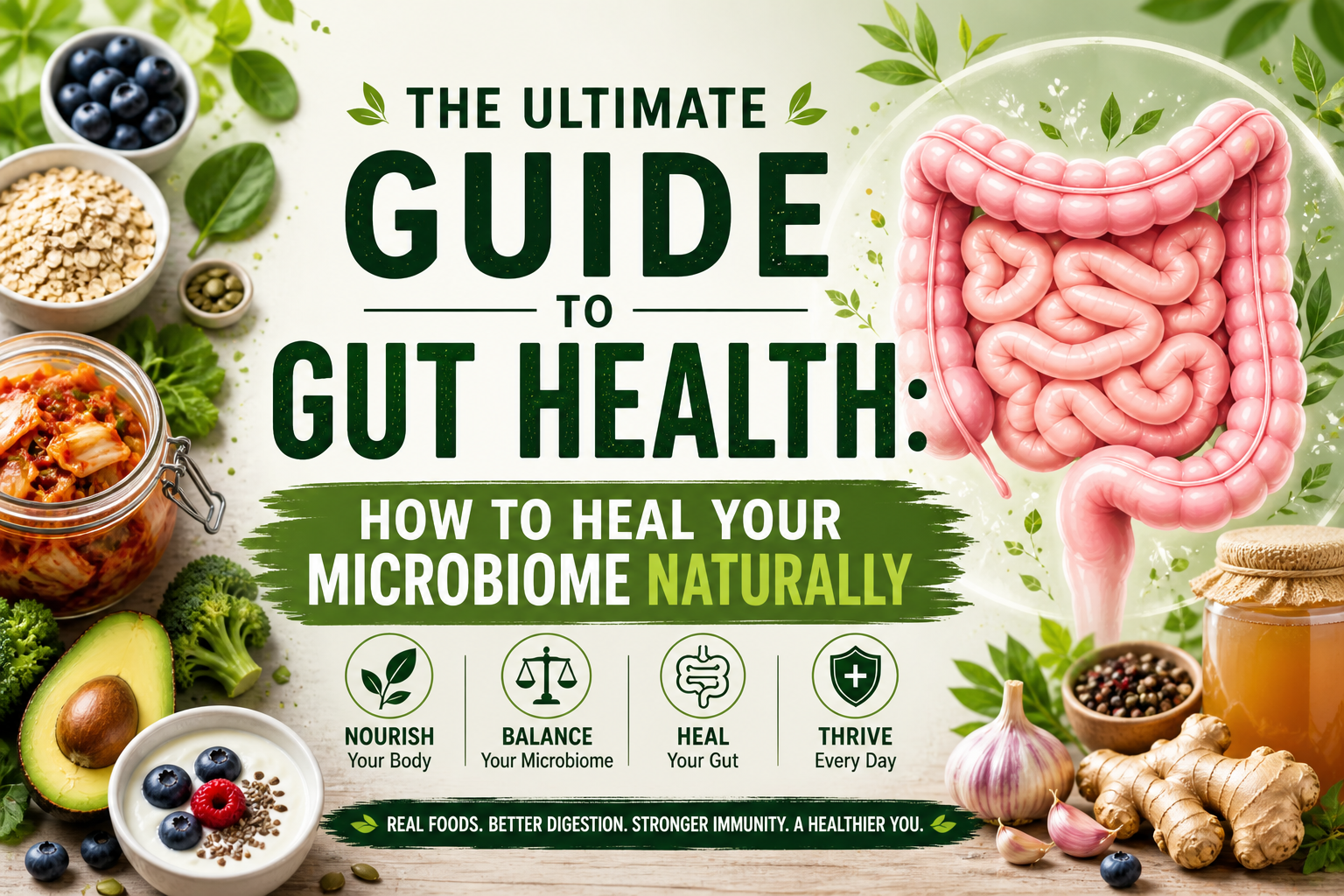 The Ultimate Guide to Gut Health: How to Heal Your Microbiome Naturally