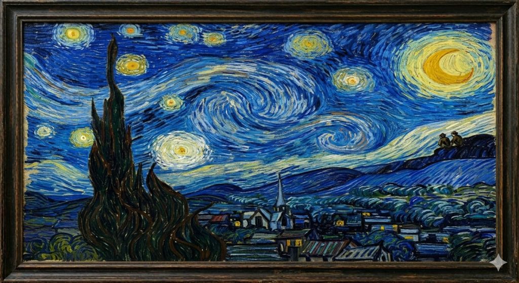 The expressive and emotional meaning behind Starry Night painting by Vincent van Gogh