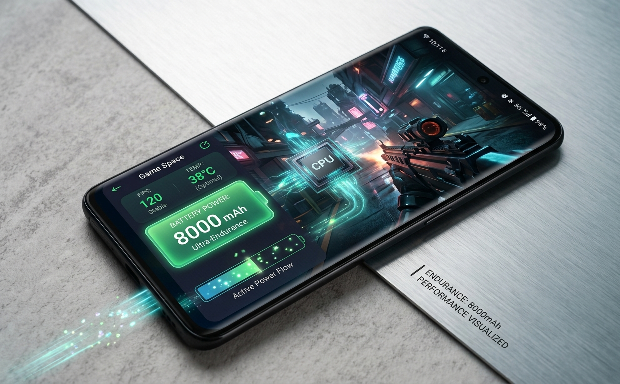 Realme P4R 5G specifications including massive 8000mAh battery fast charging