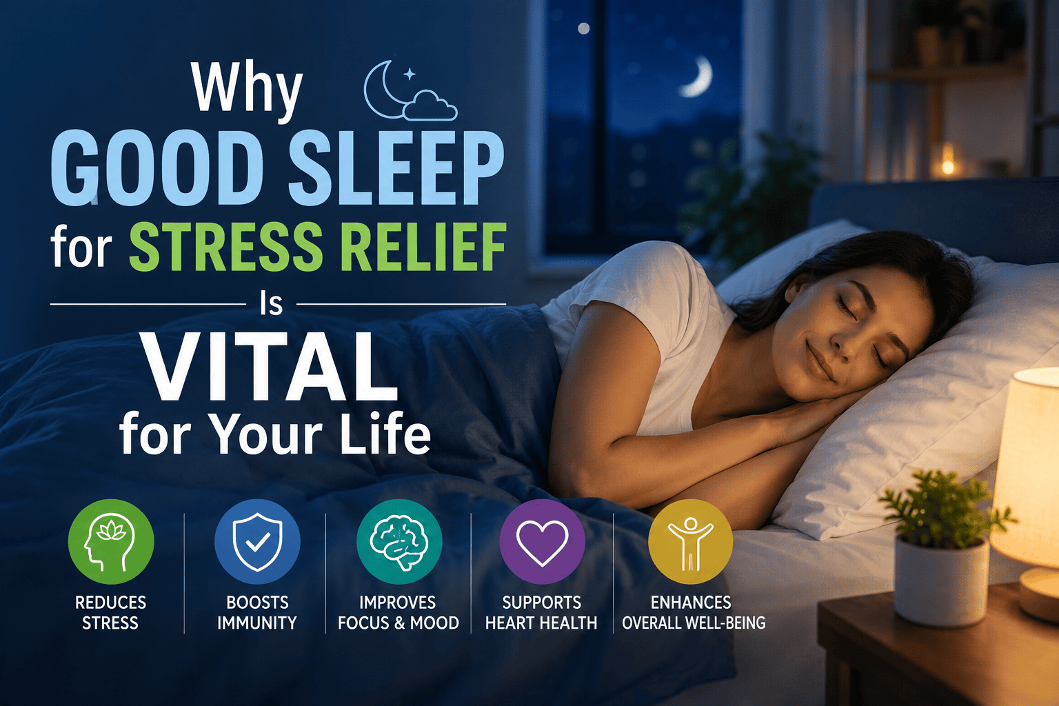 Why Good Sleep for Stress Relief Is Vital for Your Life