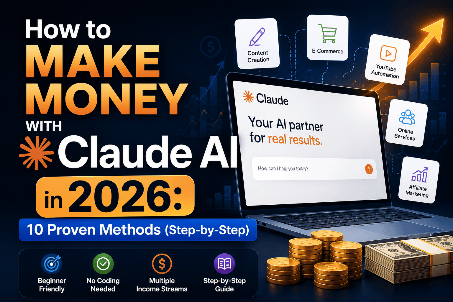 How to Make Money With Claude AI in 2026: 10 Proven Methods (Step-by-Step)