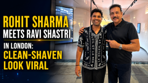 Rohit Sharma Meets Ravi Shastri in London: Clean-Shaven Look Viral