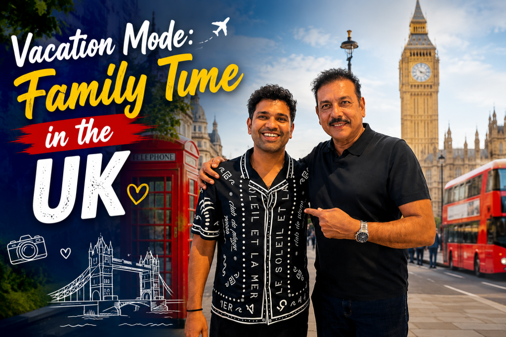 Rohit Sharma Meets Ravi Shastri in London